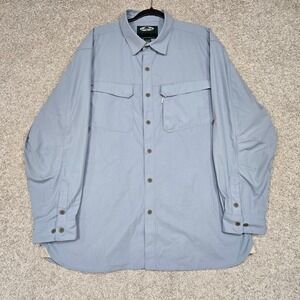 Arborwear‎ Shirt Mens 2XL Double Pocket Long sleeve Tree Climb blue outdoor